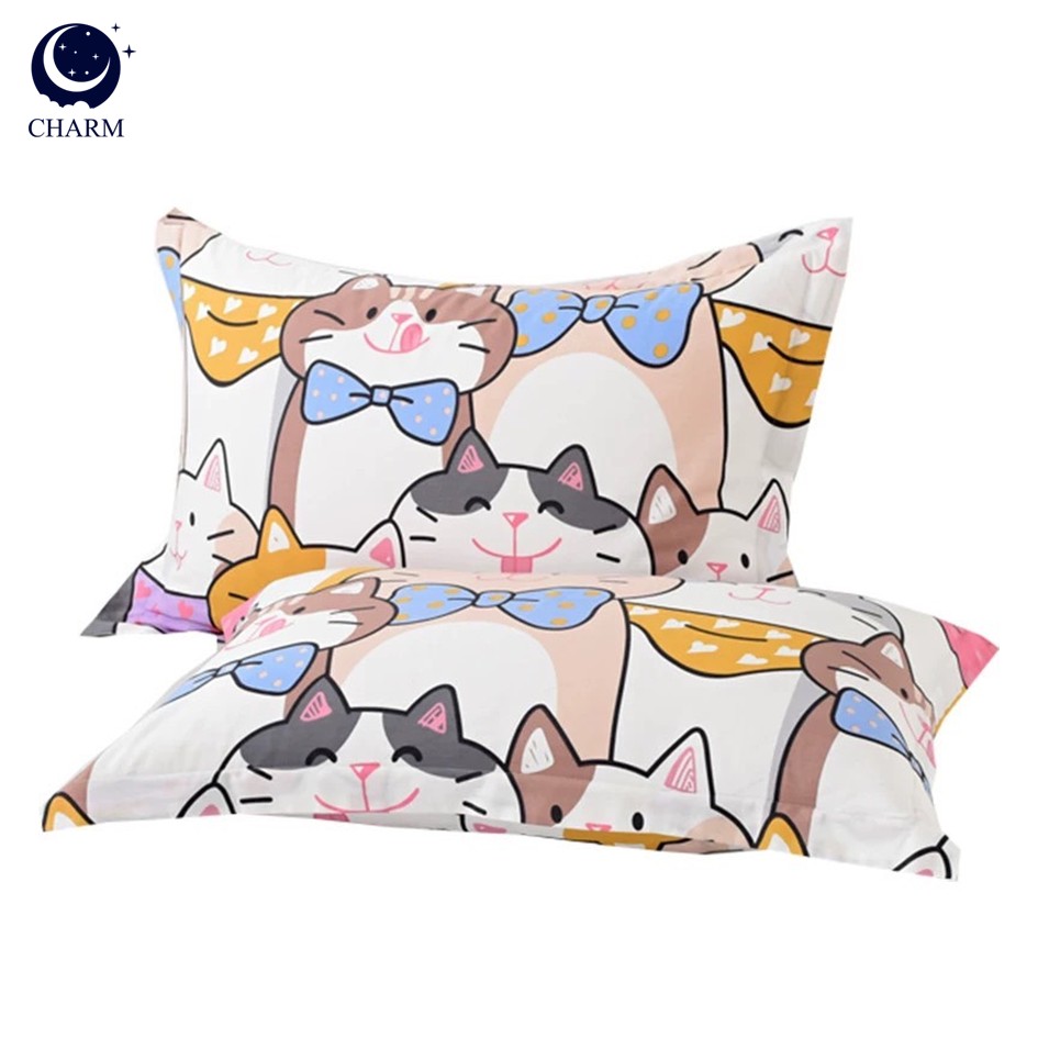 ชุดผ้าปูที่นอน 6 ฟุต 3 ชิ้น CHARM สี FAMILY MEOW คอลเลคชั่น DREAMY (ไม่รวมผ้านวม)_6